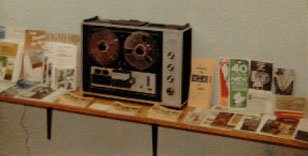 picture of Sony 260 with recording literature in HSC's first studio