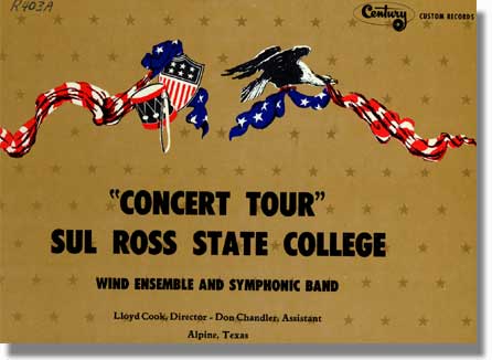 picture of cover of Sul Ross Concert Band Album
