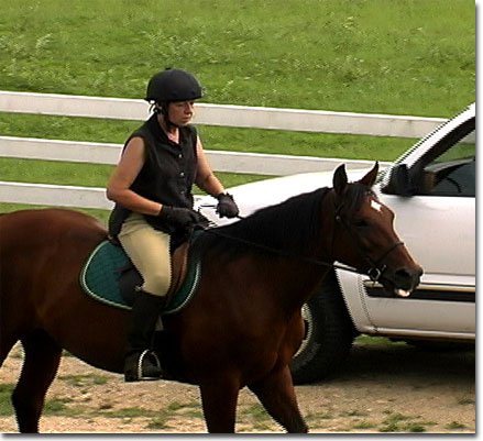 picture of Chris on Dancer - June 2004