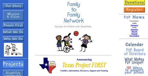 Family to Family Network  Home Web Page