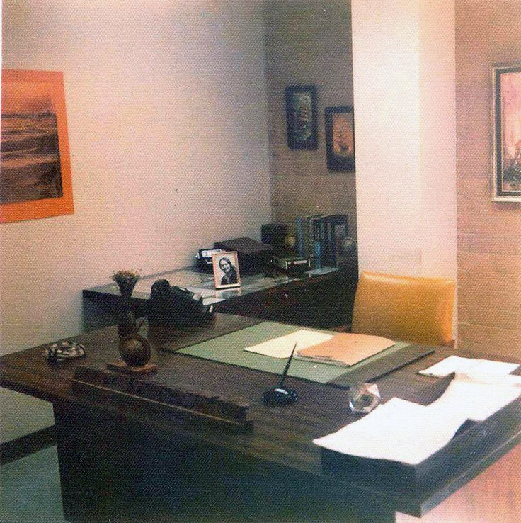 Martin's office in Ector County Courthouse 1973