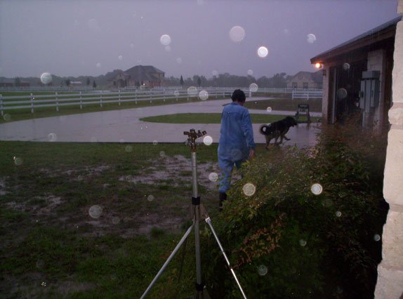 Chris & Troubador in th October rain
