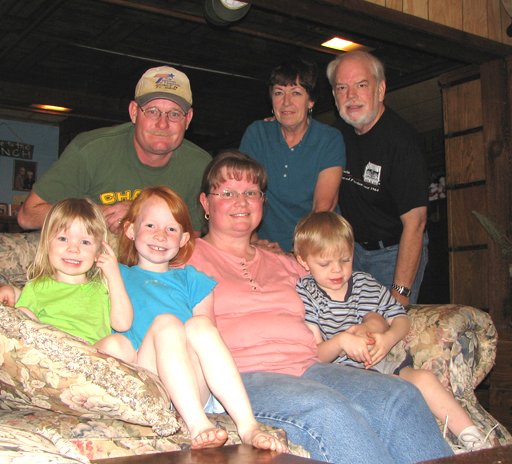 Chris & Martin with Karen & Tim, Timothy, Becky &