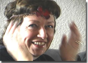 Colorado Drive's first Christmas with Butterfly on Chris head