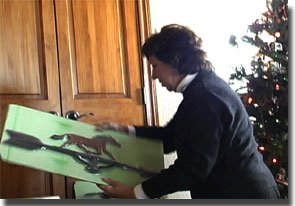 Chris with Weathervane at Colorado Drive's first Christmas