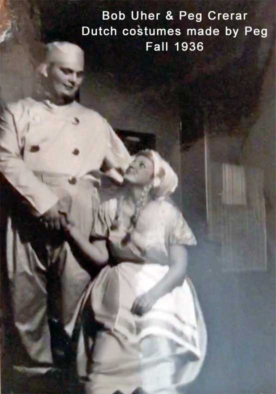 Bob Uher & Peg Crerar Dutch costumes made by Peg Fall 1936