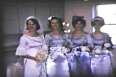 Carol's maids of honor at wedding