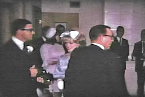 George Cooley, Debbie Boysen and Debbie's Dad Vernon Boysen at Carol and Martin's wedding reception