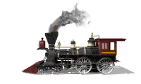 gif of train for Railroad Bar B Q